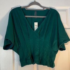 NWT Anthropologie Teal V-Neck Women's Tunic